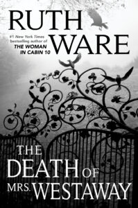 Black and gray cover of the book called The Death of Mrs. Westaway